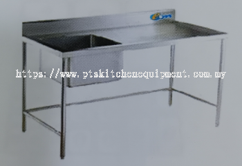 S/S SINGLE BOWL SINK TABLE
