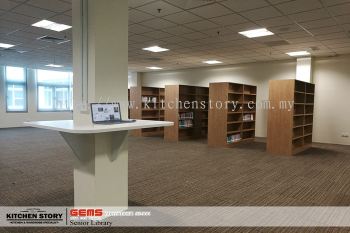 Hanging Desk & Book Casing With ABS Edge Finish