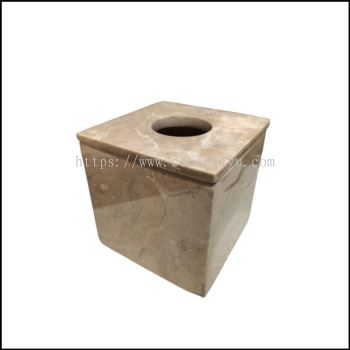 Tissue Box - Marble Square 