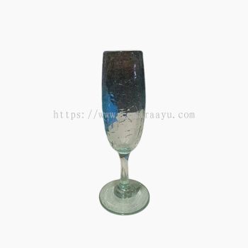 Champagne Glass Crackle