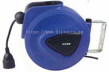 DIYTOOLS.SG : XIEBO RETRACTABLE ELECTRIC CABLE WITH REEL 16A/50HZ (12M + 2M) (WT: 6.0KG), XBE-B01