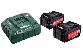 METABO BATTERY SET - 2 X 5.2AH LI-POWER BATTERY PACK + 1 X ASC30-36V BATTERY CHARGER