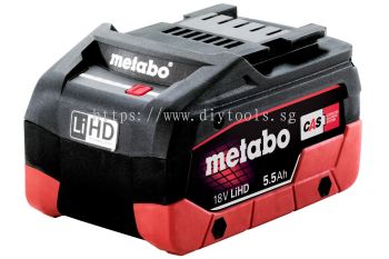 METABO LIHD BATTERY PACK 18 VOLT , 5.5AH-LIHD 18V 5.5AH