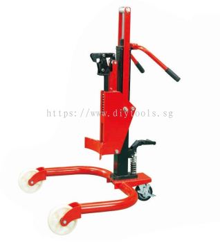 DIYTOOLS.SG : NIULI 300KG  HYDRAULIC DRUM TRUCK ,MAX HEIGHT:400MM NIU-YTC0.3A