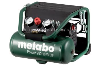 METABO OIL FREE AIR COMPRESSOR 2HP, 3.5CFM, 10BAR, 10 LITRE TANK MODEL: POWER250-10W-OF