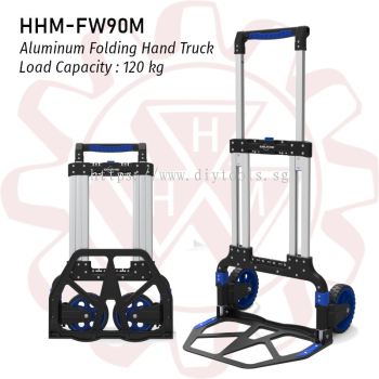HHM Aluminum Foldable Hand Truck Trolley FW-90M, Max Capacity: 125kg