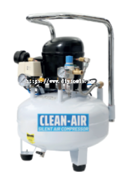 CLEAN-AIR SILENT AIR COMPRESSOR 600W 30L TANK 220V/50HZ 8BAR 4500RPM 85L/MIN