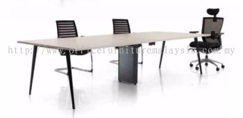 Conference table with Nitra black metal leg