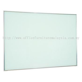 Tempered glass writing board with stainless steel frame