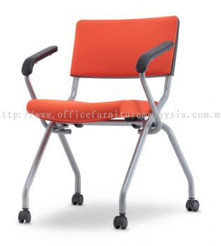 Executive cushion folding chair with armrest AIM2PA-AXIS