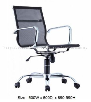 Presidential Low back mesh chair with chrome body frame AIM-LA3LB