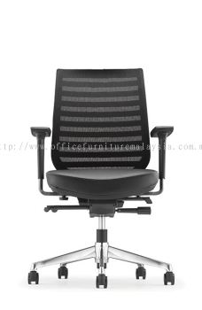 Presidential Medium Back Netting chair AIM8212L-AHB (Front view)