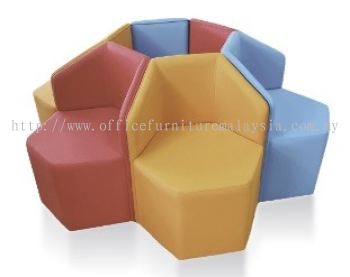 Ottoman Sofa AIM1HB-OTM (Hexagon back rest)