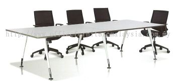 Rectangular conference table with hanako leg