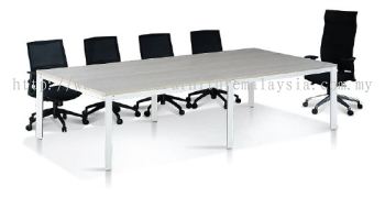 Rectangular conference table with vanda white leg