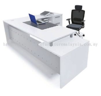 Director table with side return AIM7HD-1-White solution(Front view)