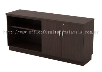 Q Open Shelf + Swinging Door Low Cabinet