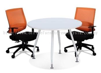 Round discussion table with inula leg