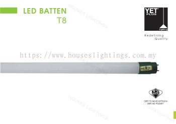 LED Batten T8 YETPlus 30W 4FT sirim