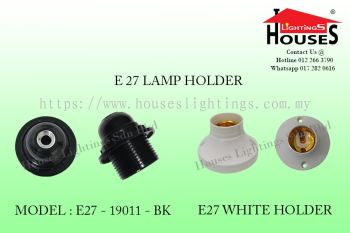 19011 BK E27 LAMP HOLDER