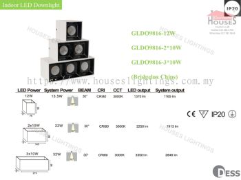 GLDO9816-12 GLDO9816-2x10W GLDO9816-3x10W IP20