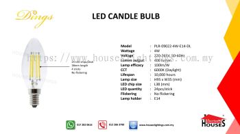 DINGS 09022 4W DL E14 LED CANDLE BULB
