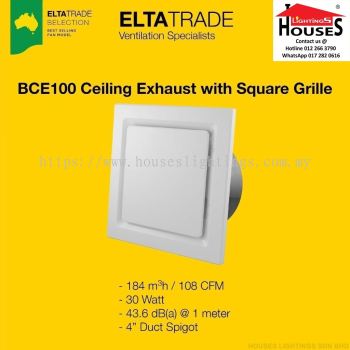 ELTA TRADE - BCE100 4" Ceiling Air Ventilation Fan / Exhaust Fan