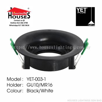 YET-003-1 PC BK R GU10