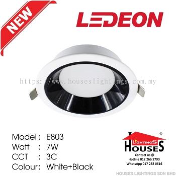 LEDEON E803 WH+BK 7W LED-3C