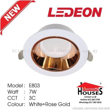 LEDEON E803 WH+RG 7W LED-3C
