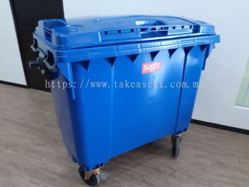 4 Wheeled Container 660L 