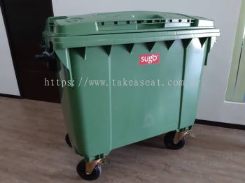 4 Wheeled Container 660L 
