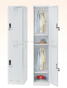 2 compartment locker