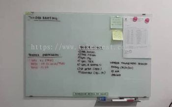 Tempered Glass Magnetic Whiteboard Panel 