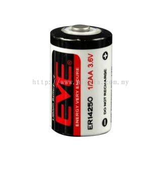 EVE ER14250 3.6V 1/2AA 1,200 mAh Lithium LS14250 Battery