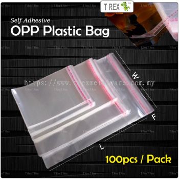 100pcs OPP Self Adhesive Plastic Bag (8 Sizes)