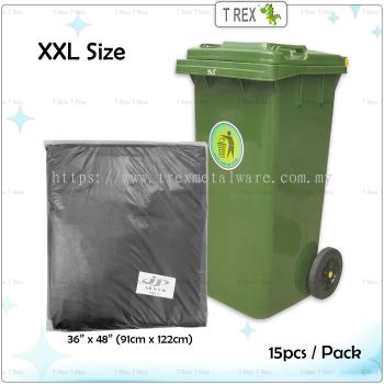 XXL Size (36" x 48") Heavy Duty Garbage Bag - 15pcs/Bag