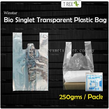 Winstar - 250gms Bio PP Singlet Transparent Plastic Bag (6 Sizes)