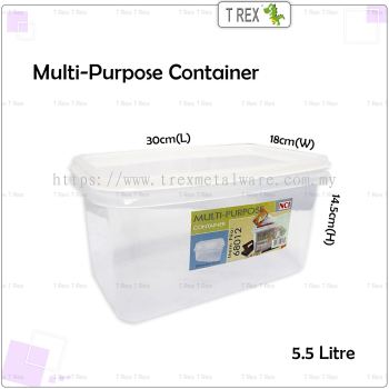 NCI68012 Multipurpose Container / Storage Box with Cover - 5.5 Litre