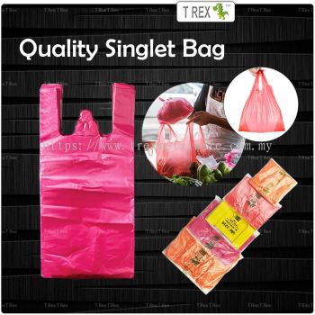 Quality Plastic Singlet Bag (10 Sizes)