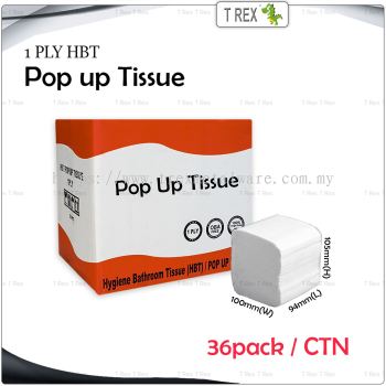 [1 CTN x 36 Pack x 250pcs] 1 PLY Pearly Pop Up Table Tissue