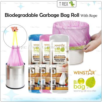 Winstar-Biodegradable Garbage Bag Roll With Rope