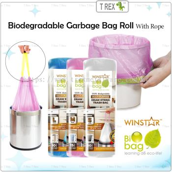 Winstar-Biodegradable Garbage Bag Roll With Rope