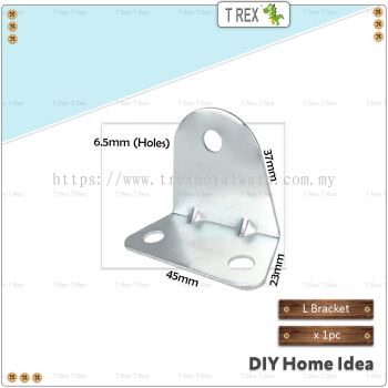 T Rex DIY 23mmx37mmx45mm L Shape Metal Bracket (Zinc)