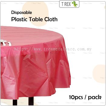 10pcs 70 x 70 Inch Multipurpose Disposable Plastic Table Cloth