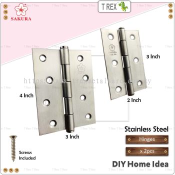 Sakura DIY 100% SUS304 Stainless Steel Heavy Duty Door Hinge