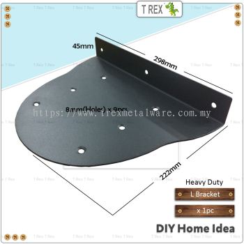 T Rex DIY 298mmx222mmx45mm Heavy Duty L Shelf Bracket