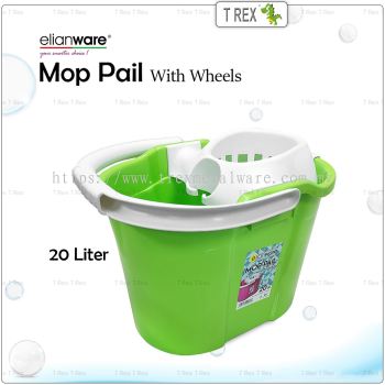 Elianware Mop Pail With Wheels 20 Liter