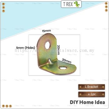 T Rex DIY 20mmx20mmx15mm L Bracket (Rainbow)