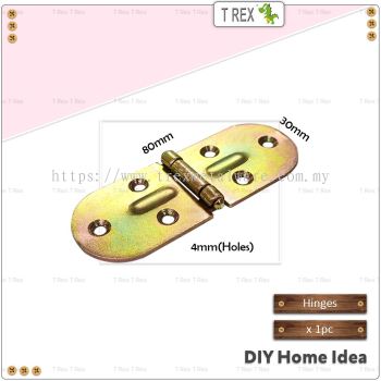 T Rex DIY 30mmx80mm Round Hinge